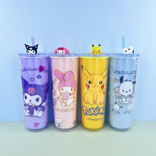 Double Layers Plastic Cups
