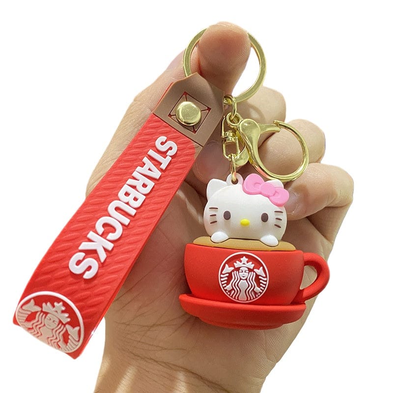 Sanrio STARBUCKS Cup Keychain