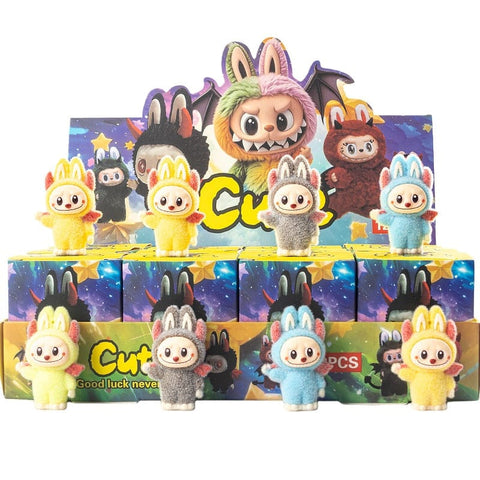 12pcs/Full Box Mini Furry Labubu Blind Box