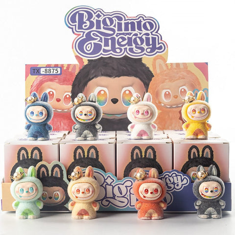 12pcs/Full Box Mini Furry Labubu Blind Box