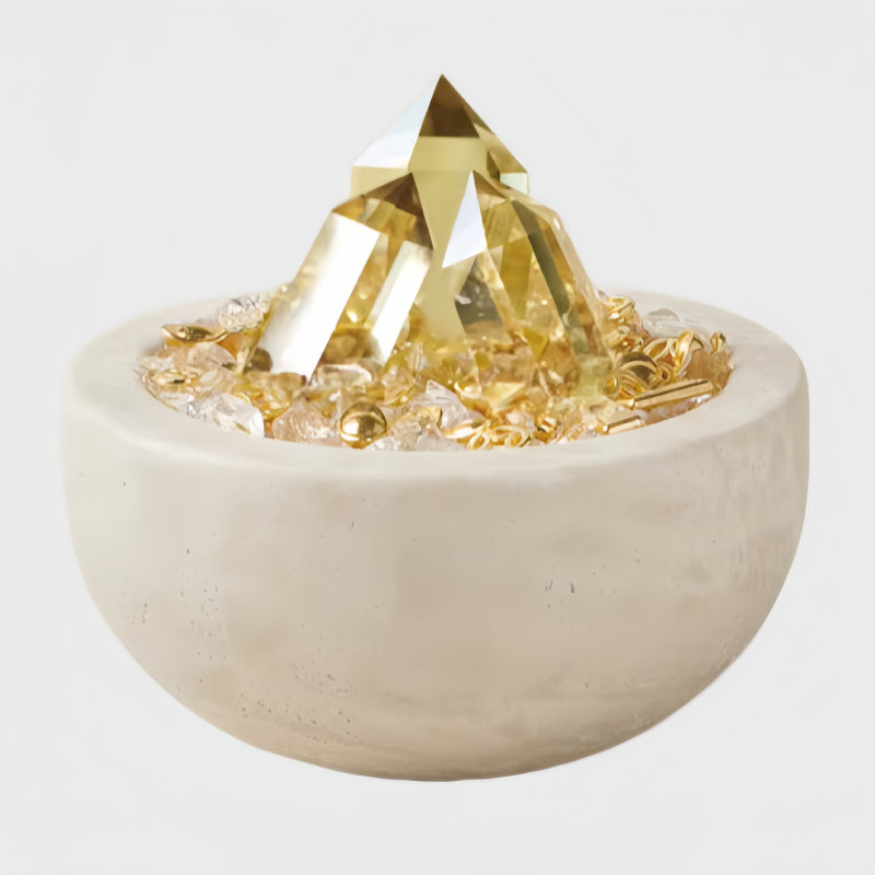 Natural Citrine Treasure Bowl - Wealth Attraction