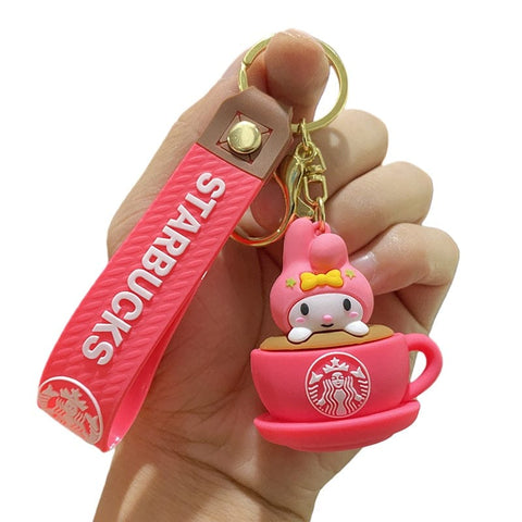 Sanrio STARBUCKS Cup Keychain