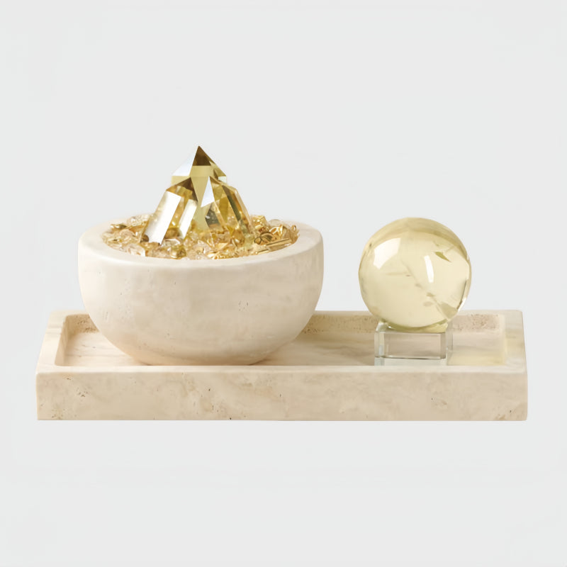 Natural Citrine Treasure Bowl - Wealth Attraction