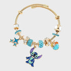Stitch/Angel Pandora Bracelet-Golden