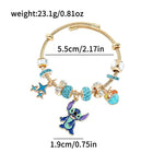 Stitch/Angel Pandora Bracelet-Golden