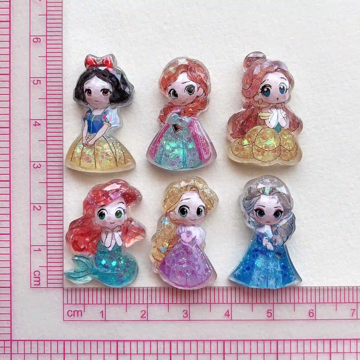 10pcs Disney Princess Charms