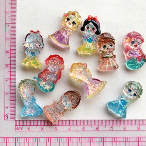 10pcs Disney Princess Charms