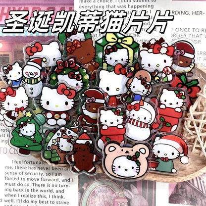 Hello Kitty 4cm Acrylic Charms for DIY match game-open in live