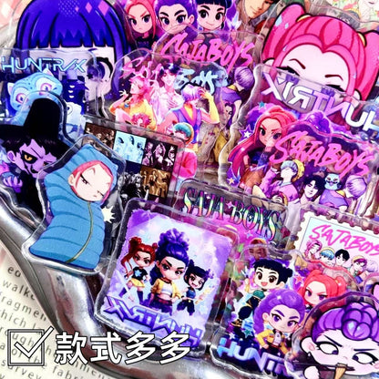 K-pop Demon Hunter 6cm Acrylic Charms for DIY match game-open in live