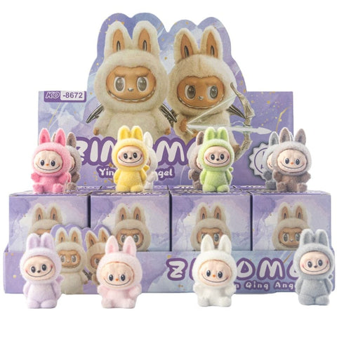 12pcs/Full Box Mini Furry Labubu Blind Box