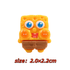 5pcs SpongeBob Charms