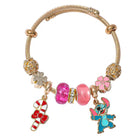 Stitch/Angel Pandora Bracelet-Golden
