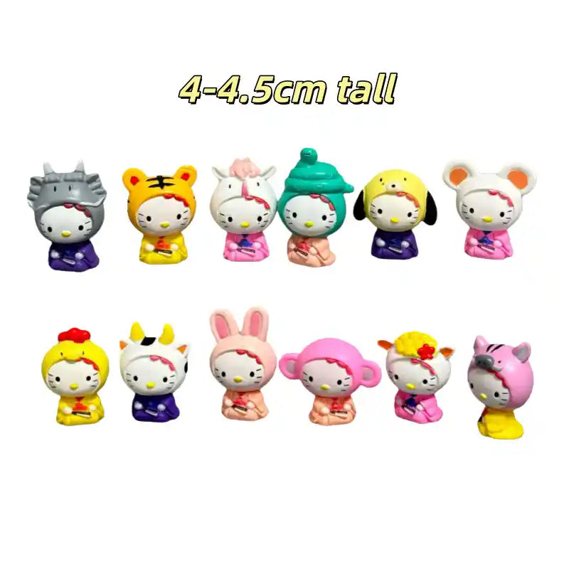 12 pcs Animal HelloKitty