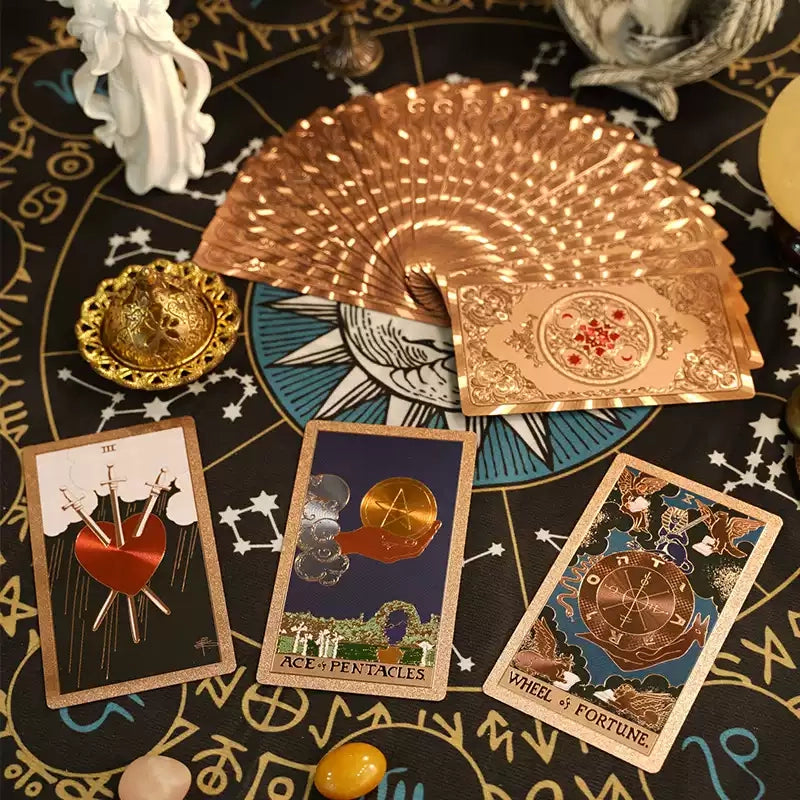Rose Gold Gold Foil Tarot Deck