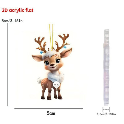 Christmas reindeer ornament