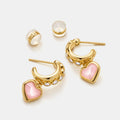 Boucles d'oreilles en cristal naturel « Amour de soi »