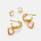 Boucles d'oreilles en cristal naturel « Amour de soi »