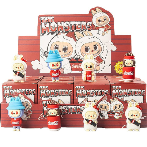 12pcs/Full Box Mini Furry Labubu Blind Box