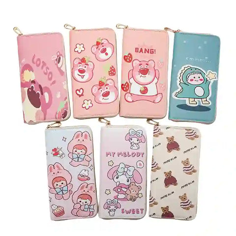 Labubu Stitch Big Wallet Moufusand