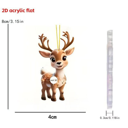 Christmas reindeer ornament match game -open in live