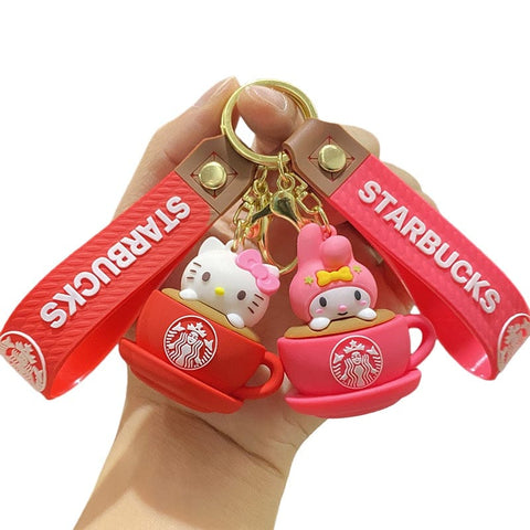 Sanrio STARBUCKS Cup Keychain