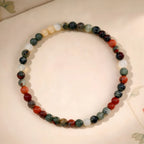 Bracelet tressé floral fait main