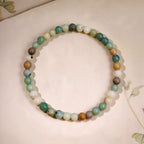 Bracelet tressé floral fait main