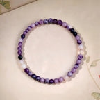 Bracelet tressé floral fait main
