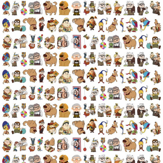 Up Carl's Date 4cm Acrylic Charms for DIY match game-open in live