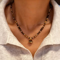 Natural Tiger Eye Stone Necklace, Cosmic Planet High-End Sense Chain