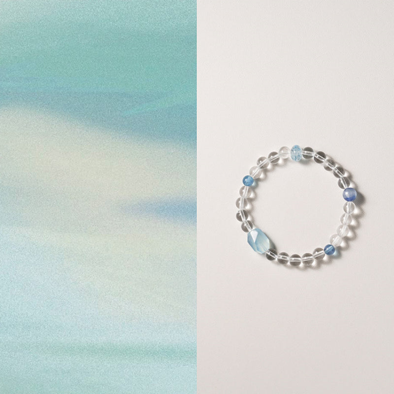 Natural Crystal Energy Bracelet — Choose Metal/Wood/Water/Fire/Earth, Smooth Days Ahead