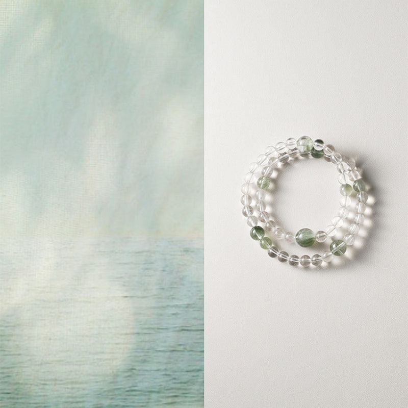 Natural Crystal Energy Bracelet — Choose Metal/Wood/Water/Fire/Earth, Smooth Days Ahead