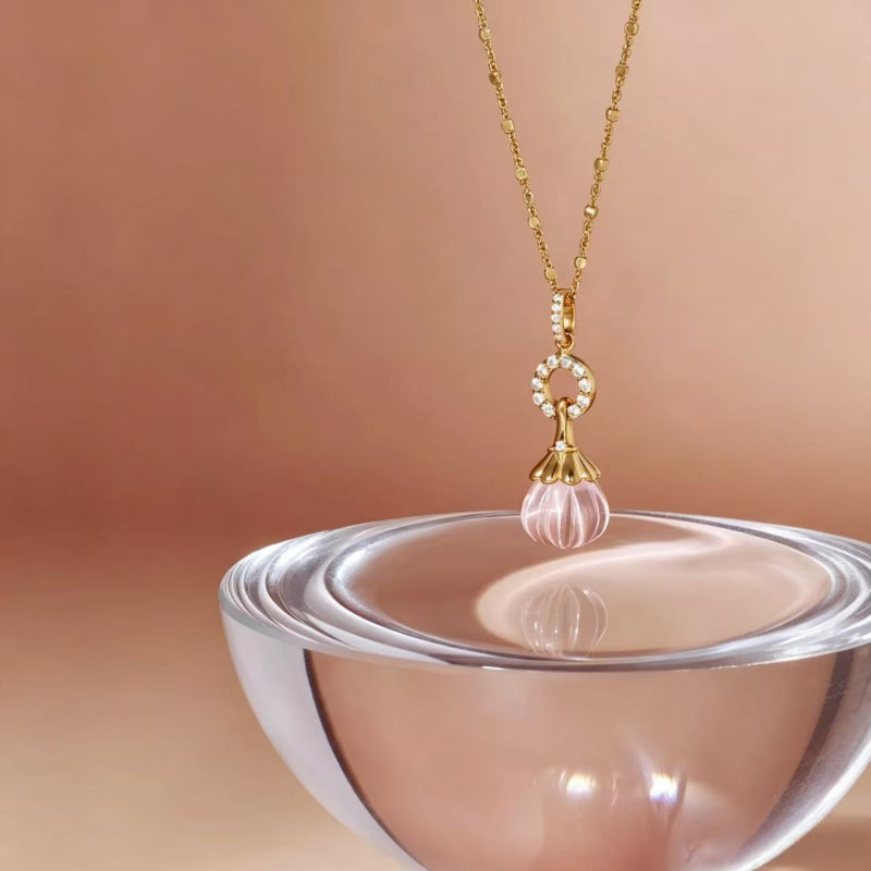 Rose & Clear Quartz Perfume Bottle – Love & Clarity