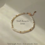 Turquoise, Pearl & Shell Stackable Bracelet - Embrace Natural Serenity