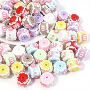 10pcs Drawn Penbeads