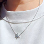Natural Aquamarine Flower Necklace - Calm Your Energy