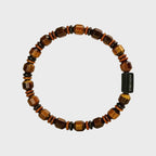 Bracelet œil de tigre naturel multi-formes — Style couple pour hommes et femmes
