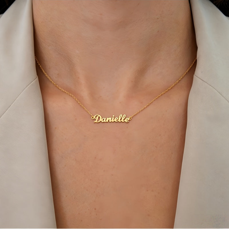 Customized Letter Necklace S925 Pure Silver Necklace English Name Necklace