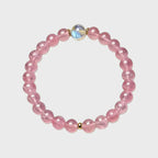 Bracelet en cristal naturel Amour Rose
