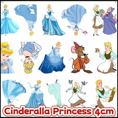 Cinderalla Princess 4cm Acrylic Charms for DIY match game-open in live