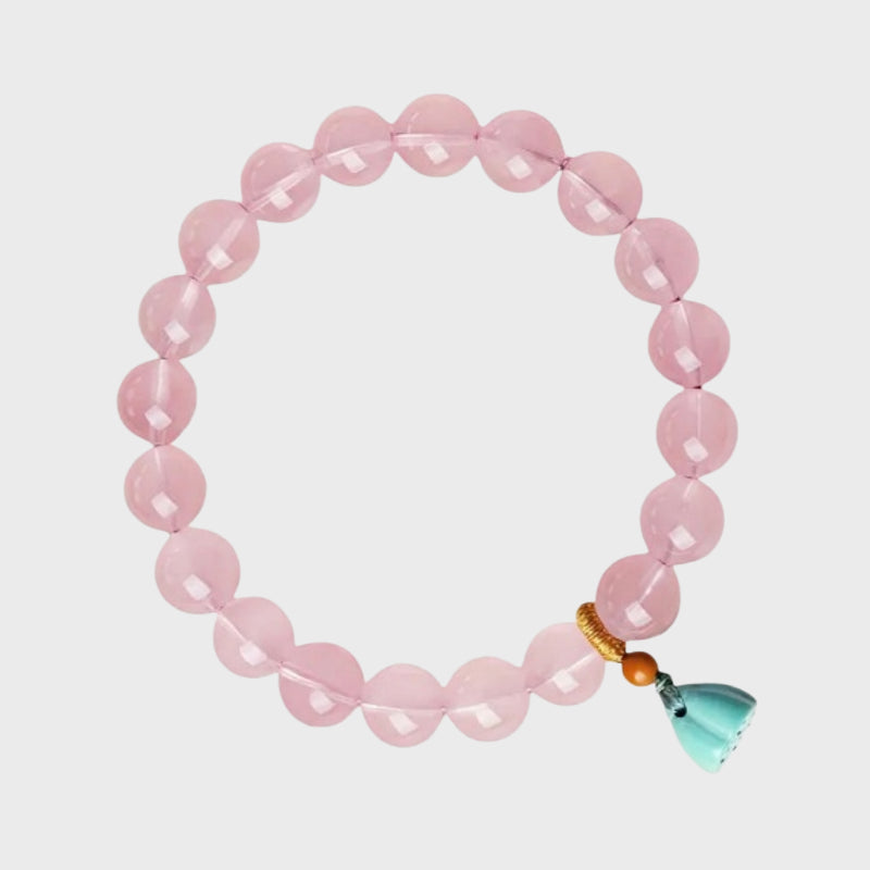Rose Bliss Natural Crystal Bracelet