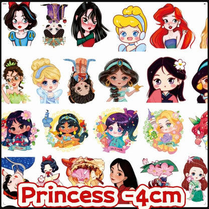 Princess 4cm Acrylic Charms for DIY match game-open in live