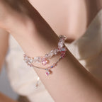 Collier en quartz clair, ras-du-cou superposé, favorisant la chance