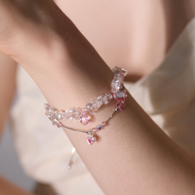 Collier en quartz clair, ras-du-cou superposé, favorisant la chance