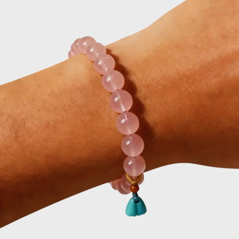 Rose Bliss Natural Crystal Bracelet
