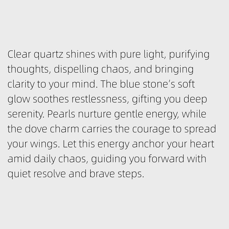 Clear Brave Wings Necklace - Courage Necklace