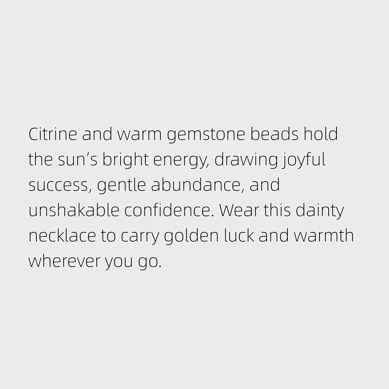 Multi-citrine Necklace – Multiplied Abundance & Confidence