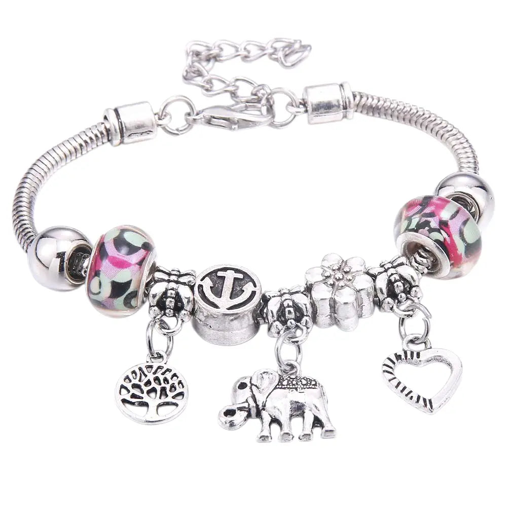 Elephant-Pandora Bracelet