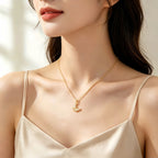 Collier à ajustement facile en quartz clair - Pureté intérieure et expression claire