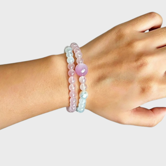 Spring Snow Natural Crystal Bracelet